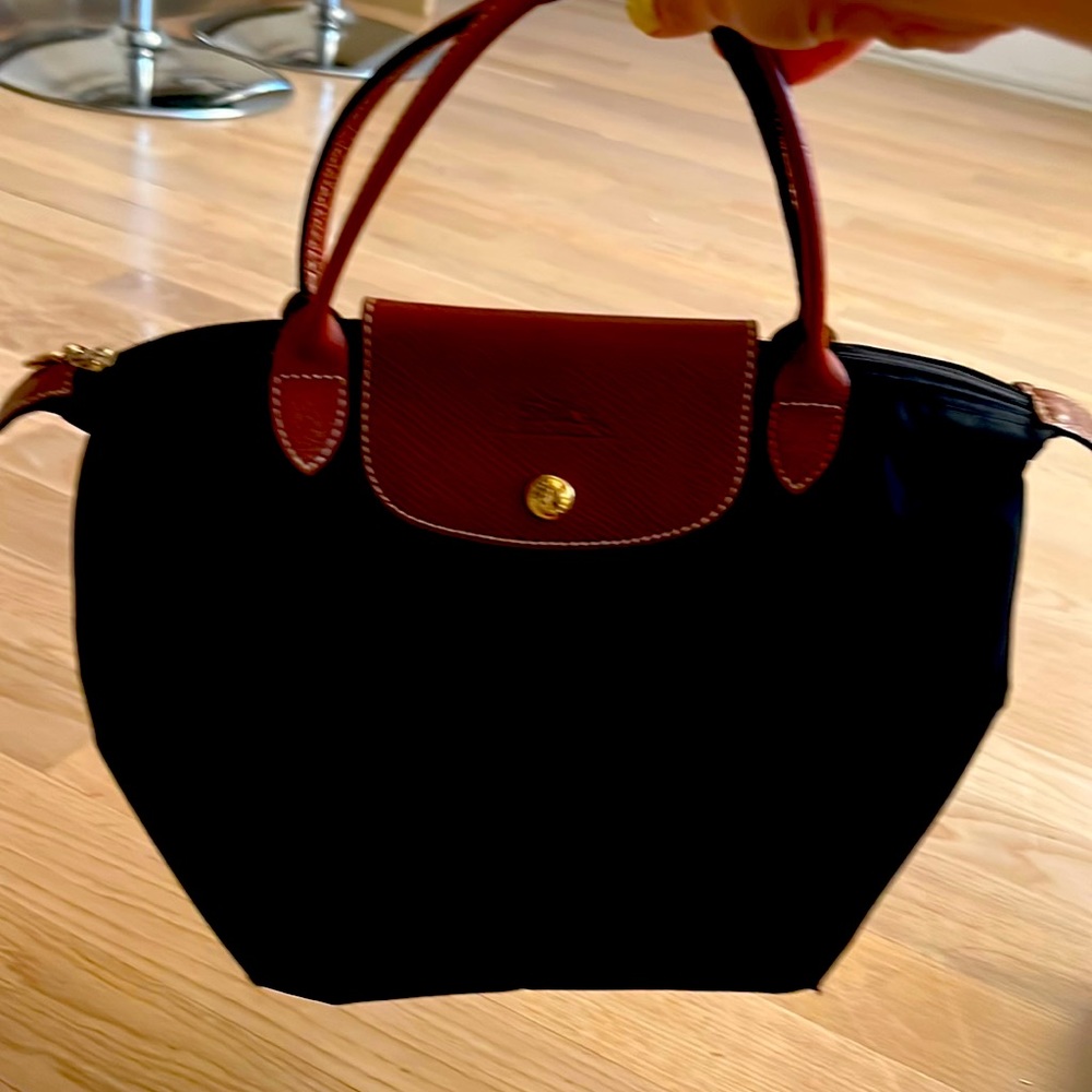 Longchamp new LE PLIAGE ORIGINAL top handle bag small in black